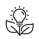 Light Bulb with Leaves