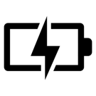 battery with the charging symbol on it